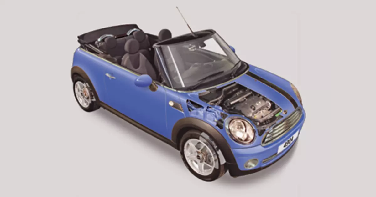 mini cooper convertible toy car